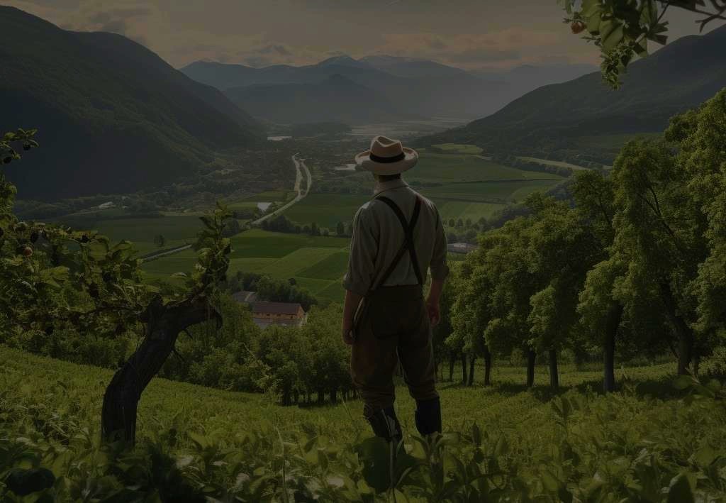 Steirerapfel — Apfelhänge in der Steiermark